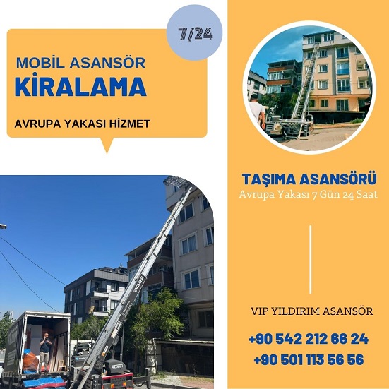 Nişantaşı Mobil Eşya Taşıma Asansörü Kiralama